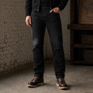 Topo Designs Commando Heavyweight Black Denim Jeans Button Fly 34x34